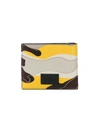 VALENTINO GARAVANI yellow camouflage leather wallet,RY2P0P41TND