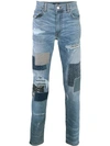 AMIRI Japanese Repair Jeans BLUE,F9M01104SD