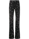 BALENCIAGA EIFFEL TOWER PRINT SLIM JEANS,571423 TEW17