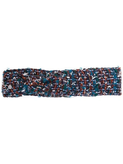 Maison Michel Tweed Headband In Multicolor