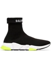 BALENCIAGA SPEED SOCK SNEAKERS BLACK,534379 W1GV0