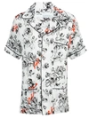 OFF-WHITE OFF-WHITE X THE WEBSTER EXCLUSIVE FLORAL PAJAMA SHIRT WHITE,OMGA025T19F68081