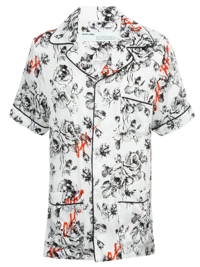 Off-white X The Webster Floral Pajama Shirt In White
