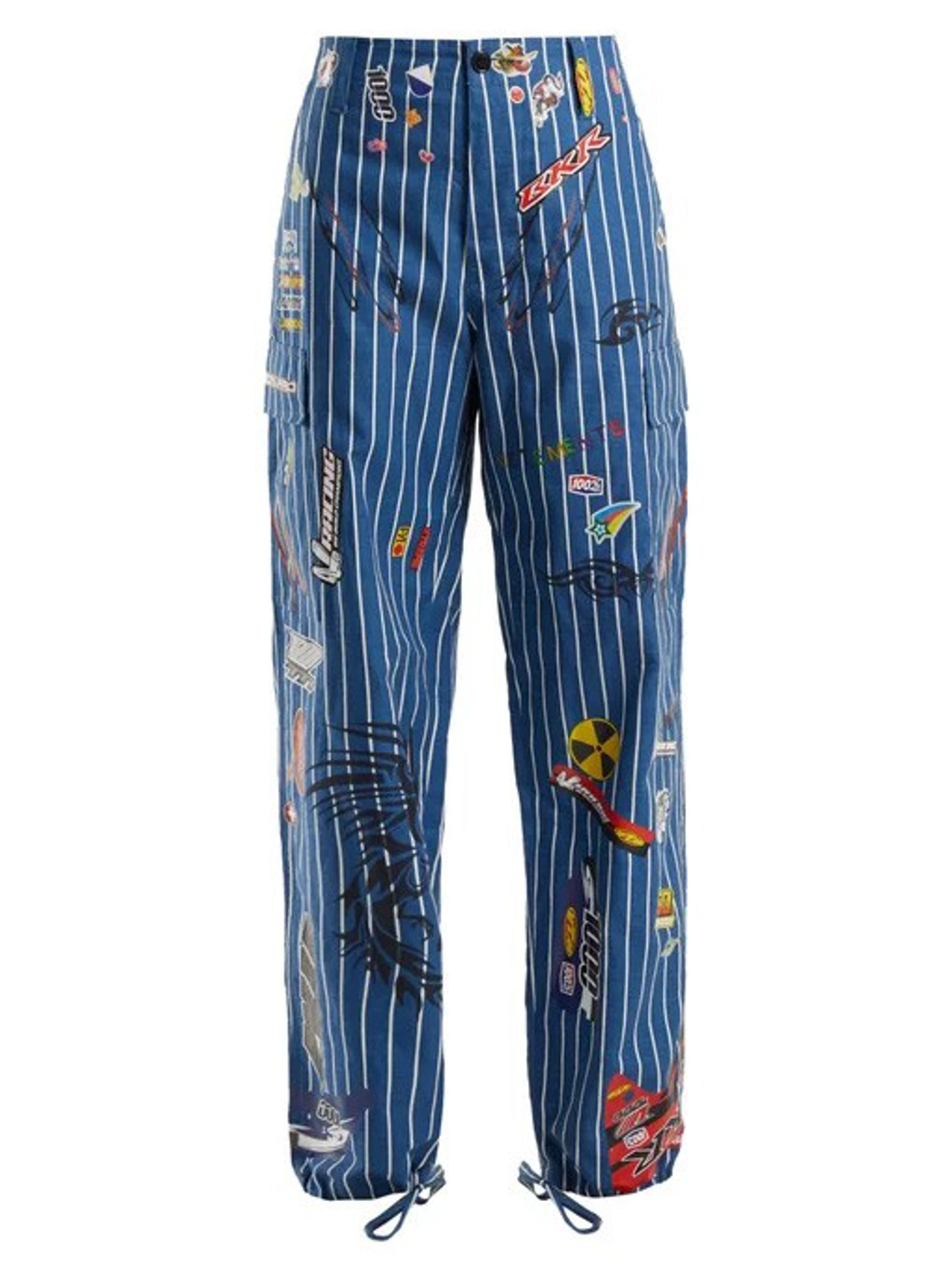 Vetements Sticker Cargo Trousers | ModeSens