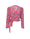 LHD BRIGHT FRENCH FLORAL ODALYS BLOUSE,LHD-04-TO0039-BFFM