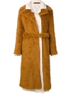Sies Marjan Long Coat In Brown