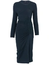 ATLEIN LONG SLEEVE RUCHED DRESS,R84181 T2013