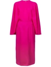 SARA BATTAGLIA cape style dress,SB5010 302