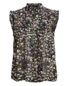 GANNI Georgette Sleeveless Floral Blouse,F3525-PRINTED-TOP