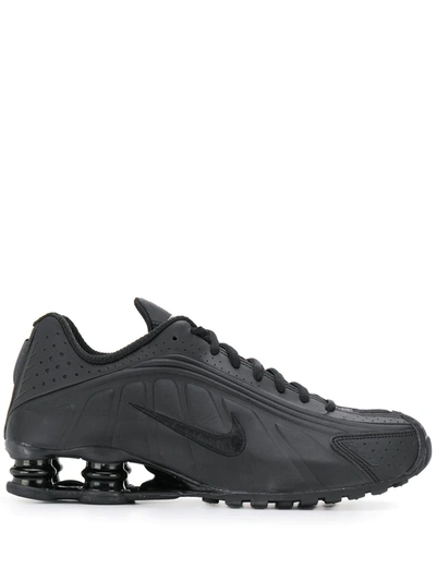 Nike Men's Shox R4 Running Sneakers From Finish Line In Black