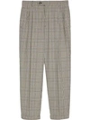 GUCCI PRINCE OF WALES COTTON TROUSERS