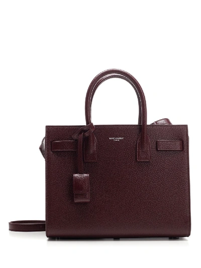 Saint Laurent Sac De Jour Tote Bag In Red