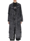 ALEXANDER WANG ALEXANDER WANG DISTRESSED DENIM COAT