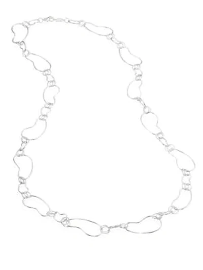 Ippolita 925 Classico Kidney & Oval Link Necklace/ 39" In Silver