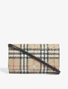 BURBERRY Hannah vintage check E-canvas wallet-on-chain,278-72019980-8015135