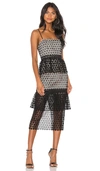 Nbd Dolores Midi Dress In Black
