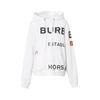 Burberry Horseferry-print Cotton Oversized Hoodie In White