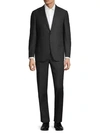 CANALI SLIM-FIT TEXTURED WOOL SUIT,0400011087213
