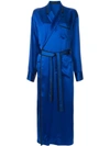 HAIDER ACKERMANN SATIN ROBE DRESS