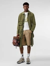 BURBERRY Pocket Detail Cotton Tailored Shorts