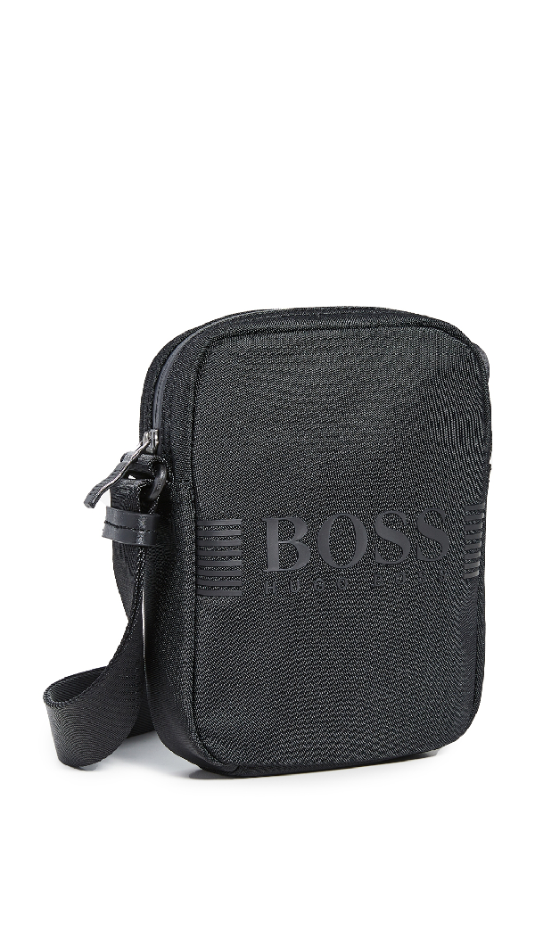 Hugo Boss Pixel Nylon Small Crossbody Bag In Black ModeSens