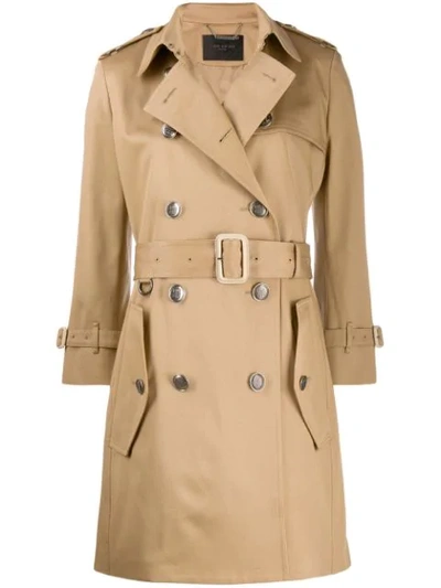 Givenchy Camel Cotton-twill Trench Coat In Beige