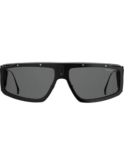 Carrera Facer 62mm Modified Shield Sunglasses In Black