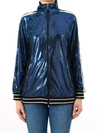 GUCCI GUCCI LOGO STRIPE ZIPPED JACKET