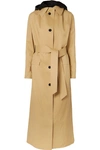 KASSL EDITIONS COTTON-BLEND SHELL TRENCH COAT