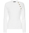 BALMAIN JACQUARD SWEATER,P00397870