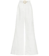 ZIMMERMANN HONOUR HIGH-RISE LINEN PANTS,P00398663