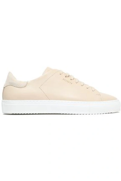 Axel Arigato Woman Clean 90 Suede-trimmed Leather Sneakers Beige
