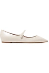 TABITHA SIMMONS HERMIONE LEATHER POINT-TOE FLATS