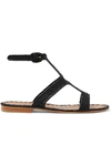 CARRIE FORBES HIND WOVEN RAFFIA SANDALS