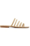 CARRIE FORBES ASMAA WOVEN RAFFIA SANDALS