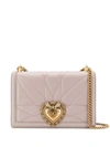 Dolce & Gabbana Devotion Shoulder Bag In Neutrals