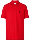BURBERRY Icon Stripe Placket Cotton Piqué Polo Shirt