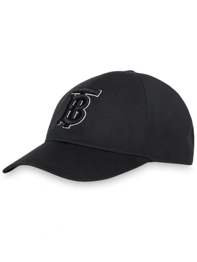 Burberry Monogram Motif Baseball Cap In Black