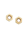 BURBERRY GOLD-PLATED NUT EARRINGS