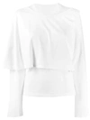 MM6 MAISON MARGIELA LAYERED JERSEY TOP