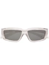Rick Owens Square Tinted Sunglasses - White
