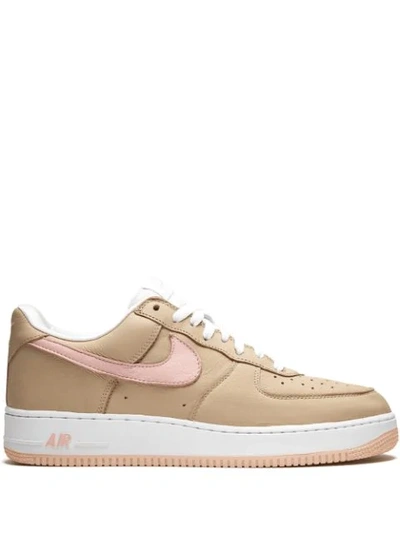 Nike Low-top Rubber Sole Sneakers With Contrast Stitching In Brown