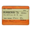 BURBERRY BURBERRY ORANGE PRINT SANDON CARD HOLDER
