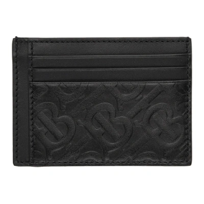 Burberry 黑色 Sandon Monogram 卡包 In Black