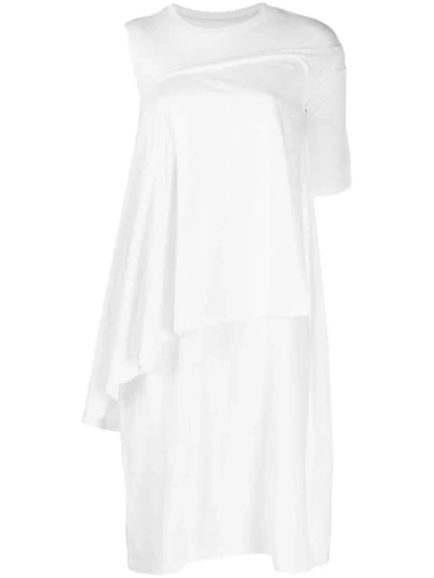 Mm6 Maison Margiela Layered T-shirt Dress - 白色 In White