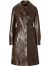 BURBERRY LAMBSKIN COAT WITH DETACHABLE CROPPED GILET