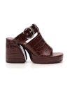 CHLOÉ Chloé Block Heeled Buckle Mules