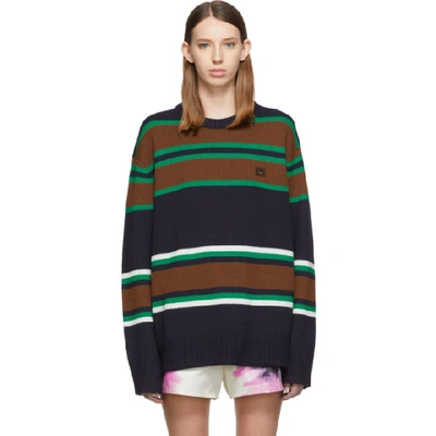 Acne Studios Knit Sweater Navy Multicolor