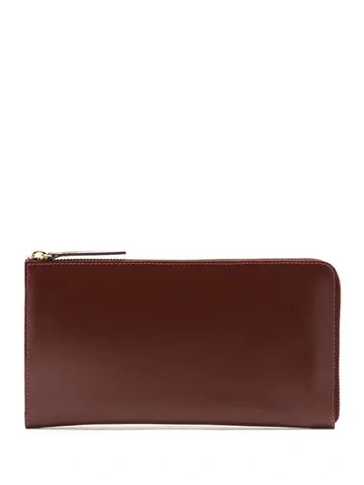 Sarah Chofakian Leather Wallet In Brown