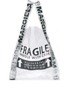 Maison Margiela Fragile Shopper Tote In Black